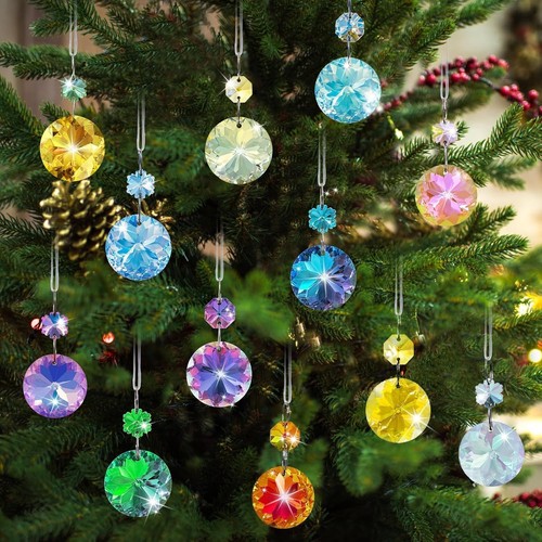 12pcs small christmas crystal - small,